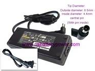 Replacement SONY VAIO VGN-AR54DB laptop ac adapter (Input AC 100V-240V; Output DC 19.5V 6.15A 120W)